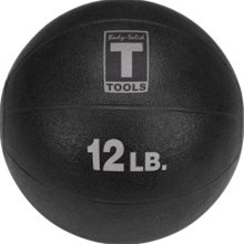 Body Solid BSTMB12 12 lb. Black Medicine Ball