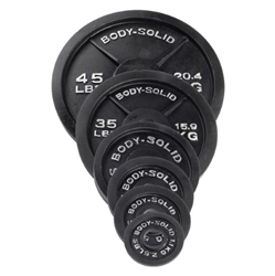 Body Solid Cast Iron Olympic Weight Plate 255 lb. Set