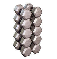 Body Solid Hex Dumbbell Set 55-75 lbs.