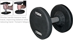 York 105-125 Lb. Pro Style Dumbbell Set - Solid Steel Handle