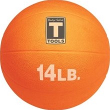 Body Solid BSTMB14 14 lb. Orange Medicine Ball