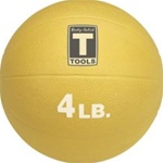 Body Solid BSTMB4 4 lb. Yellow Medicine Ball