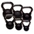 Body Solid 5 to 30 lb Rubber Coated Kettlebell Set