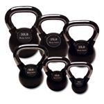 Body Solid 5 to 30 lb Rubber Coated Kettlebell Set