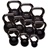 Body Solid 5 lb to 50 lb Rubber Coated Kettlebell Set