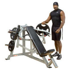 Body Solid Leverage Incline Bench Chest Press - Plate Loaded