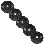 Body Solid 260lbs Olympic Rubber Bumper Plate Set in Black