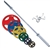 Body Solid Colored 400lbs Rubber Grip Olympic Set with Chrome Bar