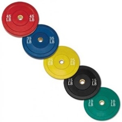 Body Solid 260lbs Olympic Rubber Bumper Plate Set Colored
