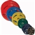 Body Solid Colored Rubber Grip Olympic Plates 355lbs.