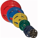 Body Solid Colored Rubber Grip Olympic Plates 355lbs.