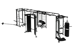 TKO Group Training Rig Stretching + Boxing + Rebounder + Power Rack